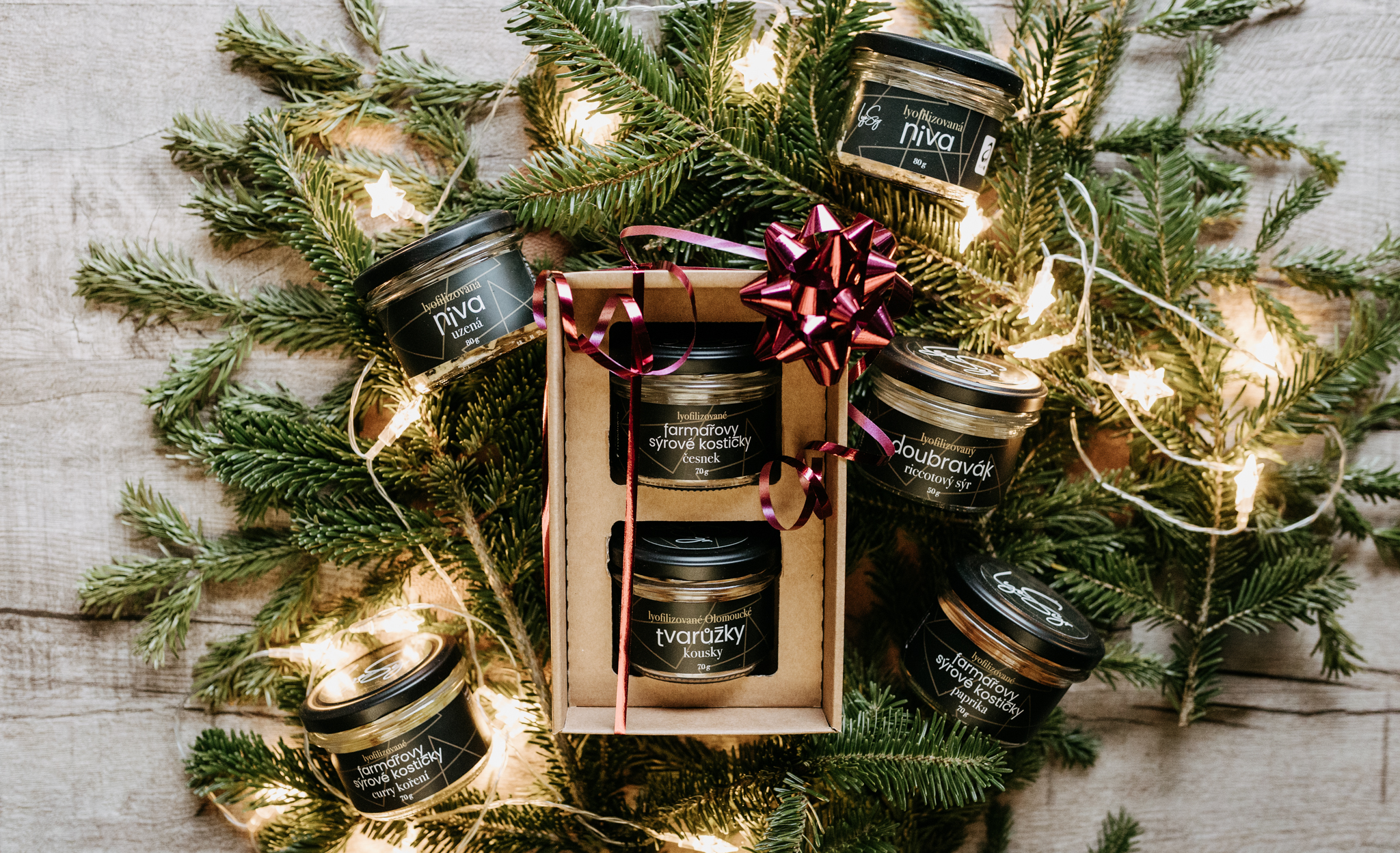 Výběr lyofilizovaných sýrů